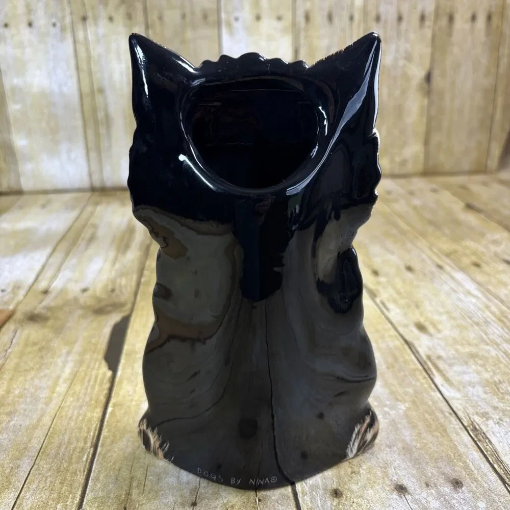 Dogs By Nina Lyman Vase Yorkie 8